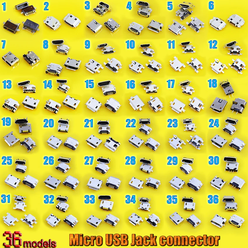36Models 144X Brand new Micro USB jack 5P,5-pin Micro USB Connector Micro USB Jack Charging port socket for PAD/ tablet /mobile
36Models 144X Brand new Micro USB jack 5P,5-pin Micro USB Connector Micro USB Jack Charging port socket for PAD/ tablet /mobile