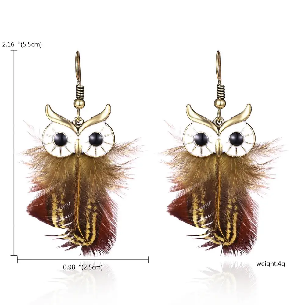 Boho Ethnic Long Feather Tassel Dangle Earrings For Women Vintage Colorful Owl Leaf Feather Drop Earrings Brincos Bride Jewelry
Boho Ethnic Long Feather Tassel Dangle Earrings For Women Vintage Colorful Owl Leaf Feather Drop Earrings Brincos Bride Jewelry