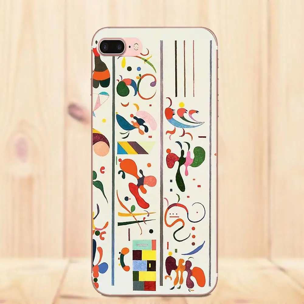 Maerknon Василий Кандинский ТПУ аксессуары чехол для Apple iPhone X 4 4S 5 5C 5S SE 6 6S 7 8 Plus |