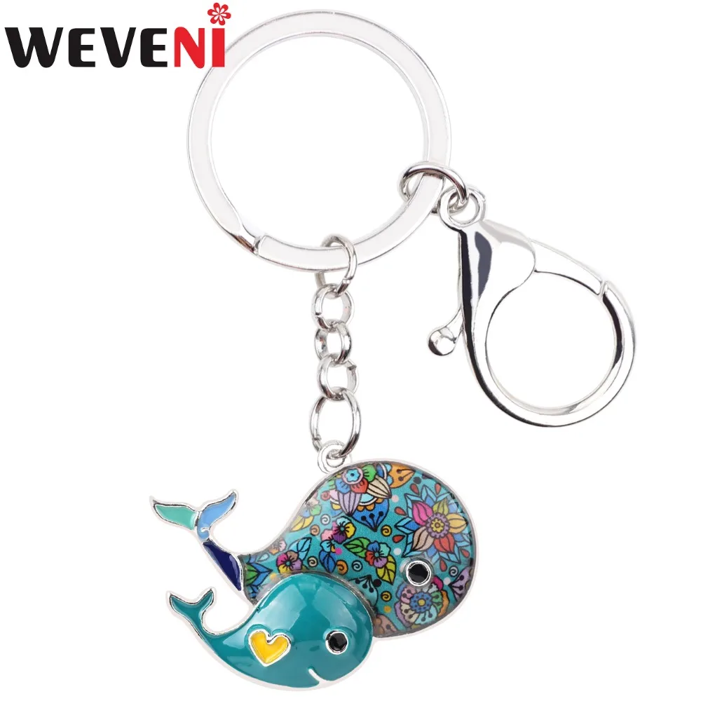 WEVENI Whale Key Chain Key Ring Handbag Charm Decoration Key Holder New Enamel Keychain Fashion Ocean Animal Jewelry For Women
WEVENI Whale Key Chain Key Ring Handbag Charm Decoration Key Holder New Enamel Keychain Fashion Ocean Animal Jewelry For Women