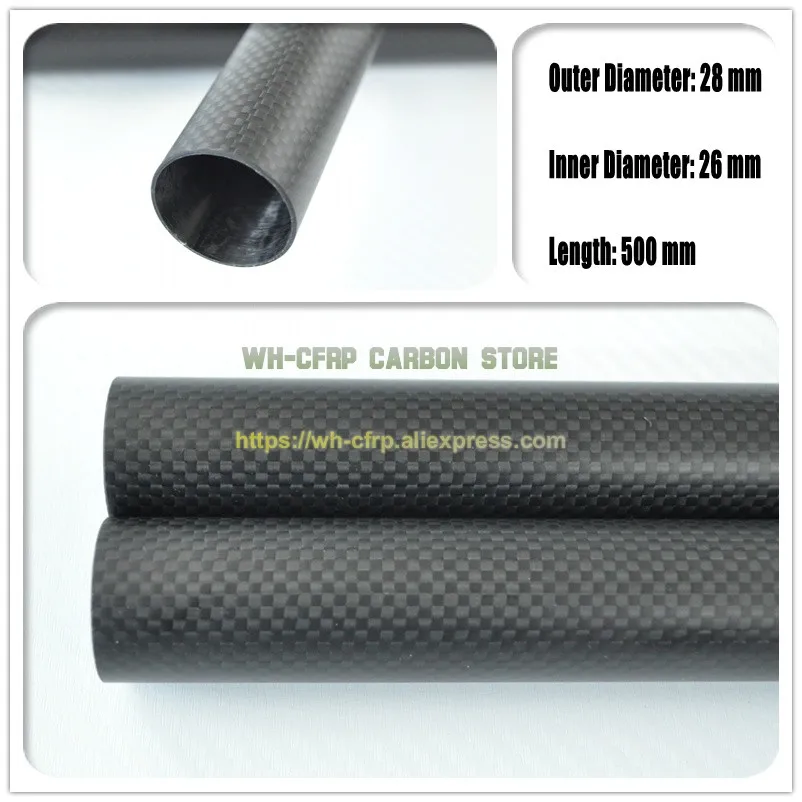 28mm ODx 26mm ID Carbon Fiber Tube 3k 500MM Long (Roll Wrapped) carbon pipe , with 100% full carbon, Japan 3k improve material
28mm ODx 26mm ID Carbon Fiber Tube 3k 500MM Long (Roll Wrapped) carbon pipe , with 100% full carbon, Japan 3k improve material