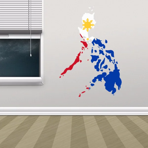 Flag Map of Philippines Wall Vinyl Sticker Custom Removable Self Adhesive Home Decor
Flag Map of Philippines Wall Vinyl Sticker Custom Removable Self Adhesive Home Decor