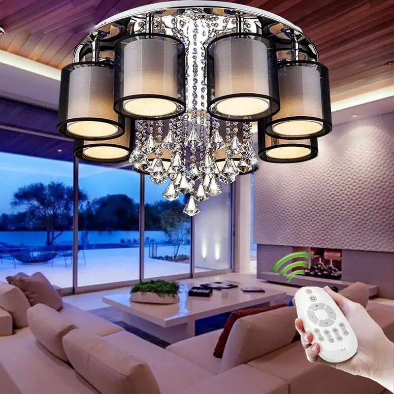 Home&business decoration ceiling lights 3/5/6/8 head Circular crystal lamp LED sectional remote control ceiling lamp 110-240V
Home&business decoration ceiling lights 3/5/6/8 head Circular crystal lamp LED sectional remote control ceiling lamp 110-240V