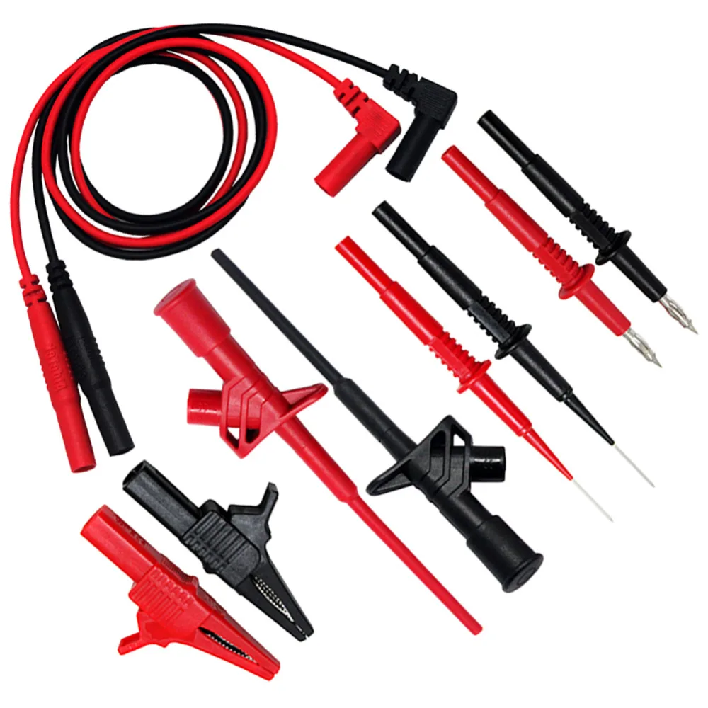 

AideTek needle tipped tip leadmodular heavy duty test probe handles TL809 leads set for multimeter leadsTLP20162