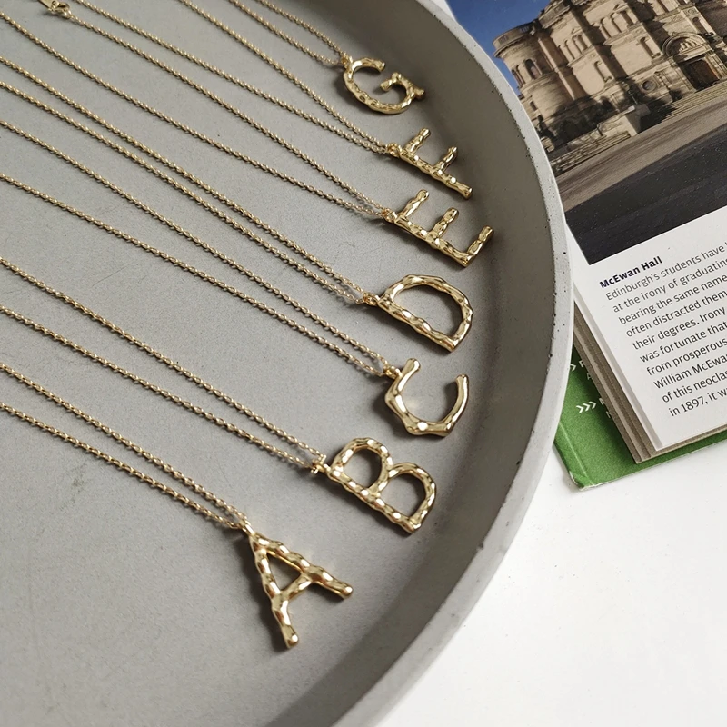 LouLeur 925 sterling silver Irregular English letter necklace Nordic style pendant charm necklace for women friendship jewelry
LouLeur 925 sterling silver Irregular English letter necklace Nordic style pendant charm necklace for women friendship jewelry