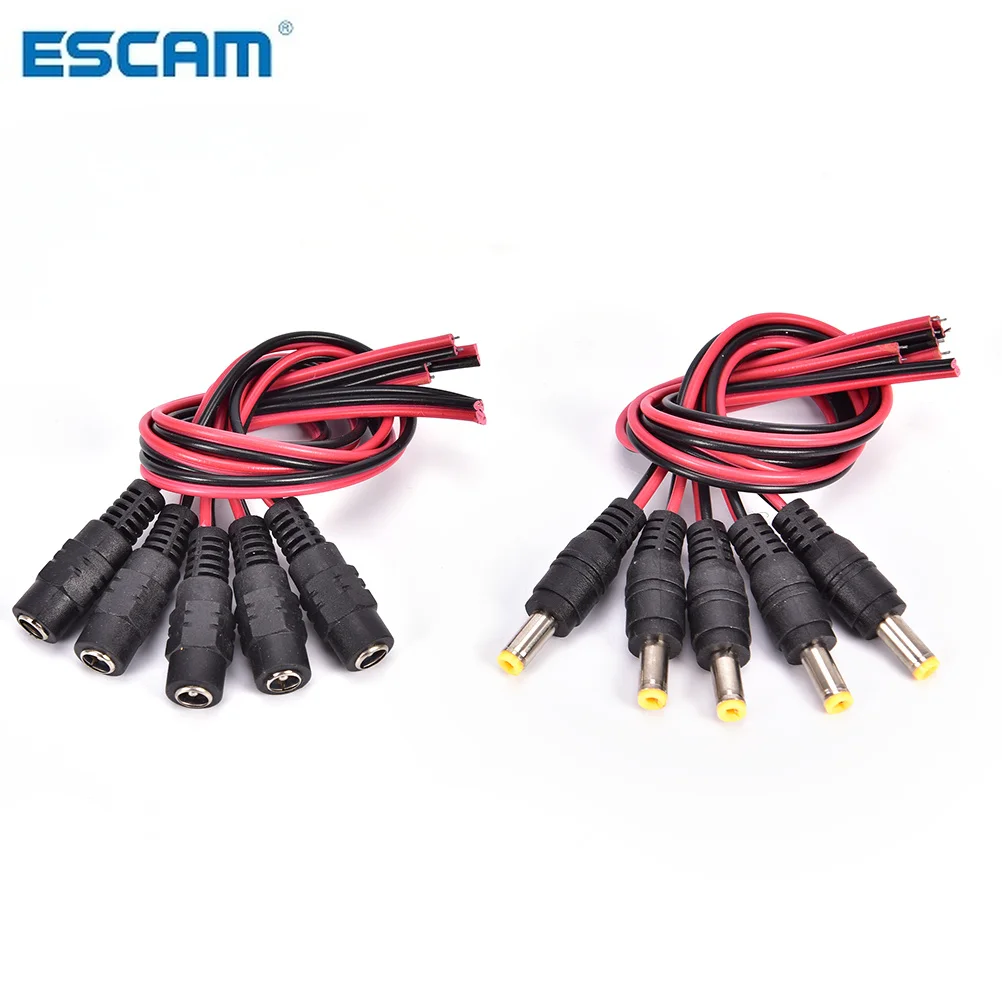 5Pcs/lot 5.5x2.1mm 12V Female/ Male DC Power Socket Jack Plug Connector Cable Drop Ship
5Pcs/lot 5.5x2.1mm 12V Female/ Male DC Power Socket Jack Plug Connector Cable Drop Ship