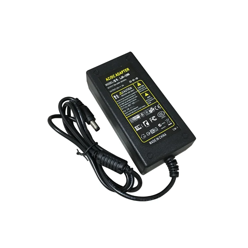 AC 100-240V to DC 12V 5A Power supply adapter charger Lighting transformer 12 V Volt converter LED driver for LED strips light
AC 100-240V to DC 12V 5A Power supply adapter charger Lighting transformer 12 V Volt converter LED driver for LED strips light