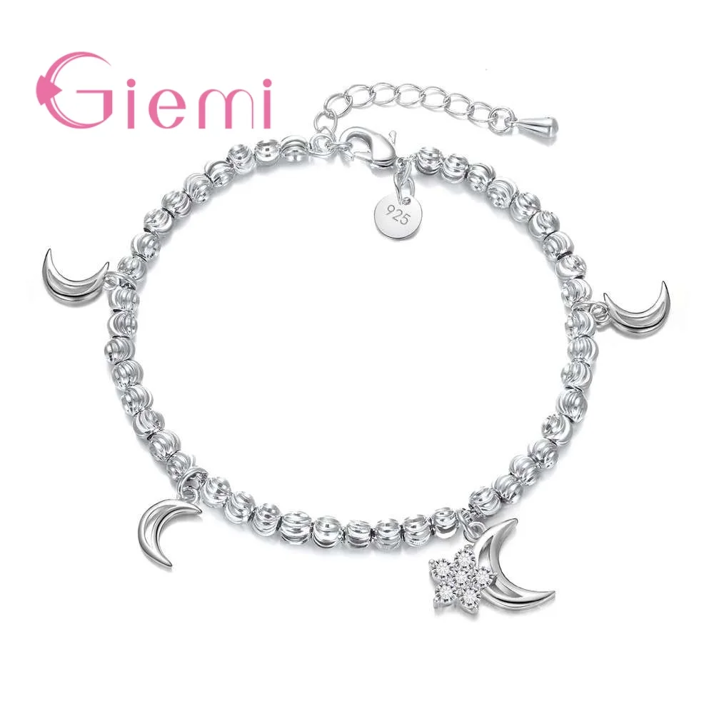 High Quality Authentic 925 Sterling Silver Elegant Moon Clear CZ Round Chain Bangle & Bracelet Luxury Jewelry
High Quality Authentic 925 Sterling Silver Elegant Moon Clear CZ Round Chain Bangle & Bracelet Luxury Jewelry