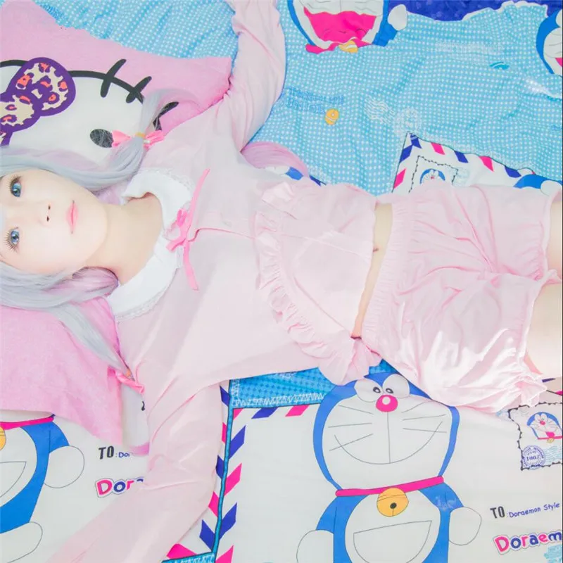 Eromanga Sensei Хлопковая пижама Sagiri Izumi Косплей Костюм Ero манга с длинным рукавом шорты