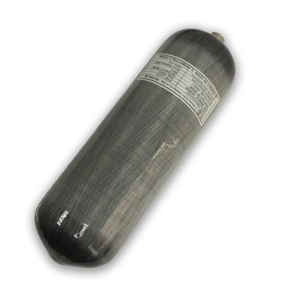 AC1090 4500psi углеродное волокно цилиндр Дайвинг/Пейнтбольного ружья air Tank в 9L для