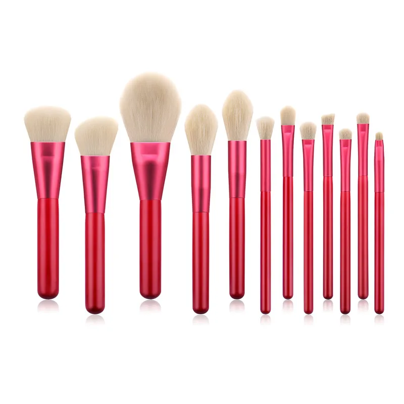 12PCS Makeup Brushes Set Red Handle woman Powder Foundation Blending Eyebrow Brush Facial Make Up brush kit
12PCS Makeup Brushes Set Red Handle woman Powder Foundation Blending Eyebrow Brush Facial Make Up brush kit