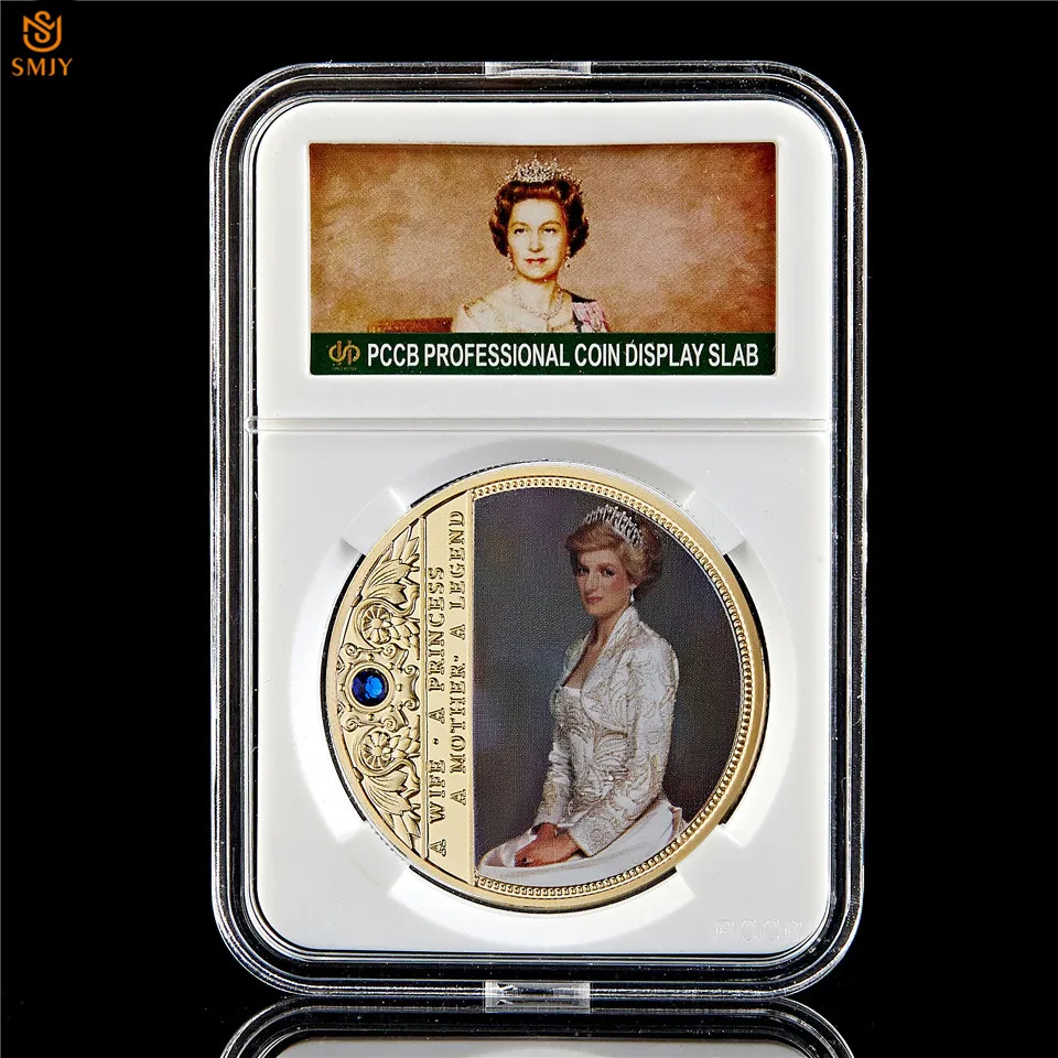 UK Queen Souvenir Coin Final Rose Princess Diana Collector's Edition Gold/Silver Plated Home Decoration Coin Collection W/PCCB
UK Queen Souvenir Coin Final Rose Princess Diana Collector's Edition Gold/Silver Plated Home Decoration Coin Collection W/PCCB
