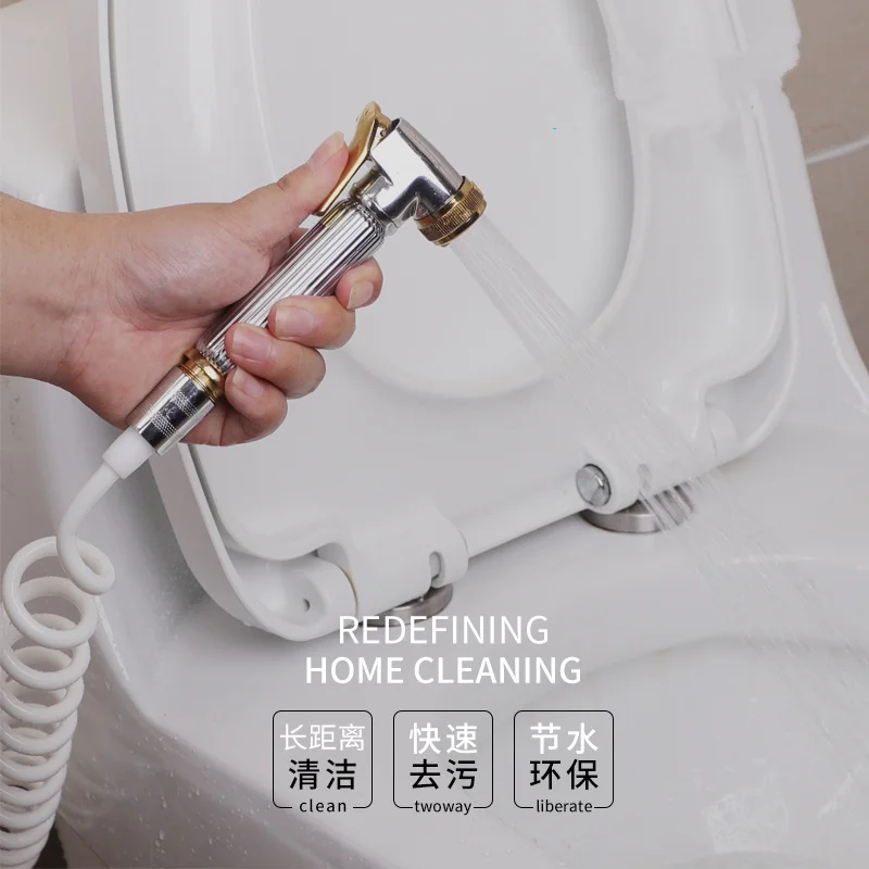 High quality Bath Toilets pressurize Shower Spray Gun Hand Held Bidet Sprayer Double Mode Toliet Bidet Cleaning WC
High quality Bath Toilets pressurize Shower Spray Gun Hand Held Bidet Sprayer Double Mode Toliet Bidet Cleaning WC