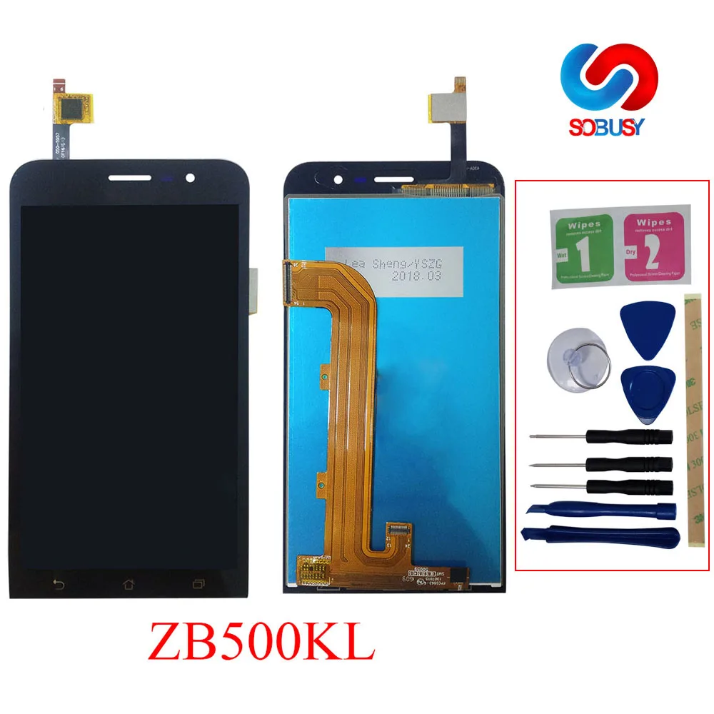 Панталла для ASUS Zenfone Go ZB500KL X00AD 5 0 дюйма ЖК дисплей сенсорная панель сборка Замена