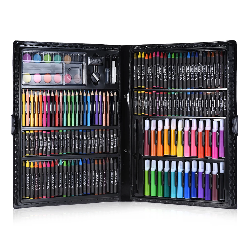 168pcs Drawing Pen Art Set Kit Painting Sketching Color Pencils Crayon Oil Pastel Water Color Glue with Case for Children Kids
168pcs Drawing Pen Art Set Kit Painting Sketching Color Pencils Crayon Oil Pastel Water Color Glue with Case for Children Kids