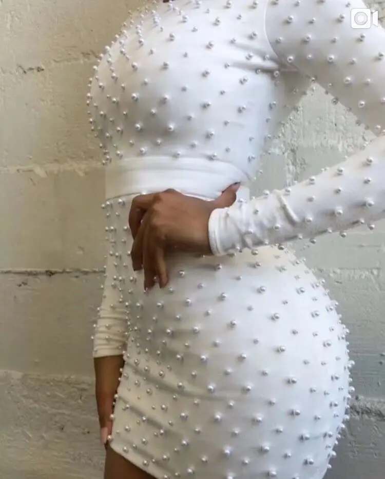 Top Quality White Long Sleeve Mantual Beading Rayon Bandage Dress Evening Party Bodycon Dress
Top Quality White Long Sleeve Mantual Beading Rayon Bandage Dress Evening Party Bodycon Dress