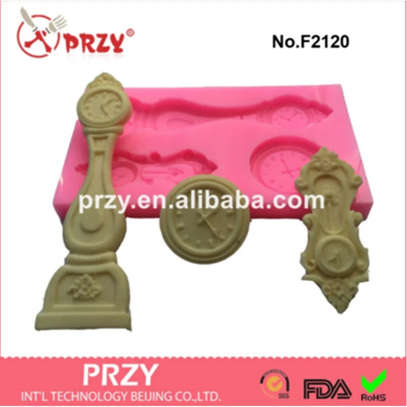 PRZY 3hole Clock Mold for Fondant Food-grade Silicone Mold Cake Decoration Aroma Stone Moulds for Lovely Silicone Rubber 001
PRZY 3hole Clock Mold for Fondant Food-grade Silicone Mold Cake Decoration Aroma Stone Moulds for Lovely Silicone Rubber 001