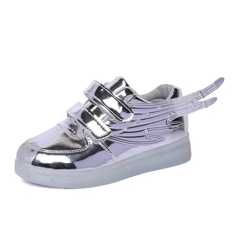 2019 New usb charging glowing sneakers Kids Running led wings kids lights up luminous shoes girls boys fashion shoes
2019 New usb charging glowing sneakers Kids Running led wings kids lights up luminous shoes girls boys fashion shoes