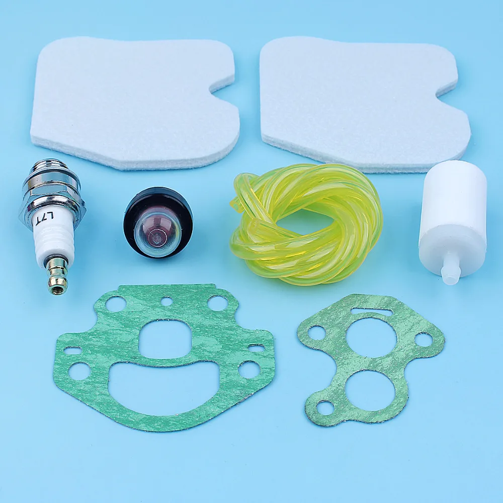 Air Fuel Line Filter Primer Bulb Tune Up Kit For McCulloch CS380 CS340 Redmax GZ380 Chainsaw Carb Gasket Spark Plug Spare Parts
Air Fuel Line Filter Primer Bulb Tune Up Kit For McCulloch CS380 CS340 Redmax GZ380 Chainsaw Carb Gasket Spark Plug Spare Parts