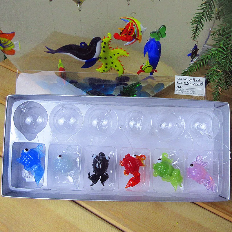 Custom high quality multicolor floating glass fish Miniature figurines aquarium landscape decoration pendant sea animals statues
Custom high quality multicolor floating glass fish Miniature figurines aquarium landscape decoration pendant sea animals statues