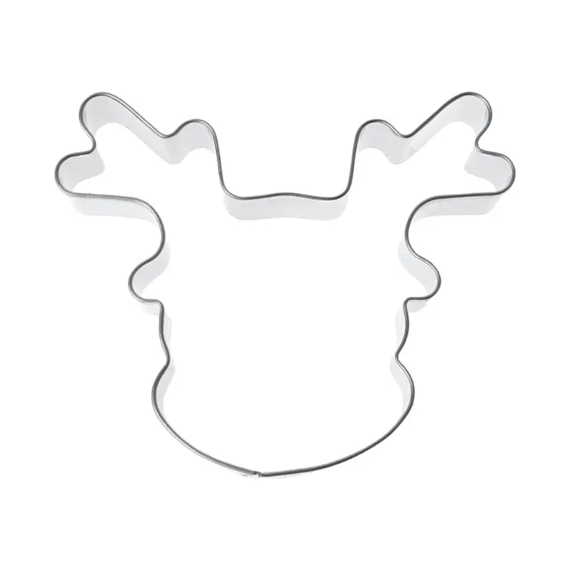 Hot Stainless Steel Cookie Cutter Biscuit Mold Christmas Deer Head Reindeer Mould DIY Tool Fondant Cutter Gingerbread Man Cookie
Hot Stainless Steel Cookie Cutter Biscuit Mold Christmas Deer Head Reindeer Mould DIY Tool Fondant Cutter Gingerbread Man Cookie
