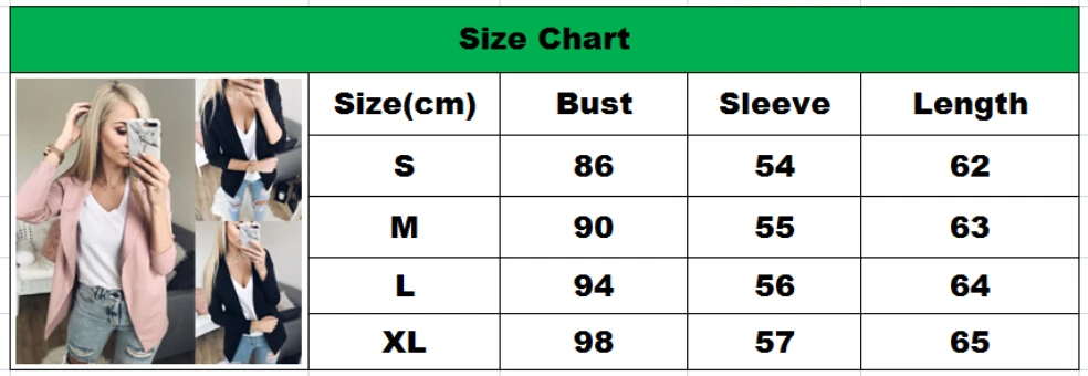 Fashion Blazers Women Ladies Suit Coat Business Blazer Coat Long Sleeve Workwear Jacket Outwear Femme
Fashion Blazers Women Ladies Suit Coat Business Blazer Coat Long Sleeve Workwear Jacket Outwear Femme