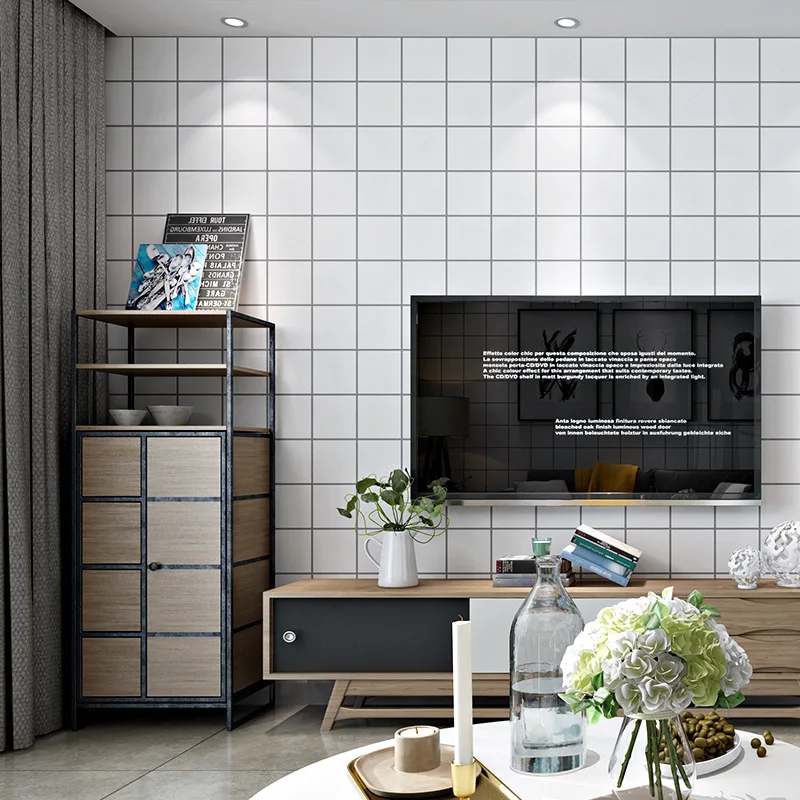 Nordic style wallpaper ins TV background black and white lattice square geometry bedroom living room modern minimalist wallpaper
Nordic style wallpaper ins TV background black and white lattice square geometry bedroom living room modern minimalist wallpaper
