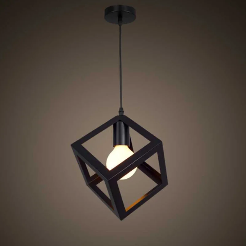 Industrial Vintage Cube Metal Pendant Light Accessory, Loft Ceiling Lamp for Home, Bar, Cafe
Industrial Vintage Cube Metal Pendant Light Accessory, Loft Ceiling Lamp for Home, Bar, Cafe
