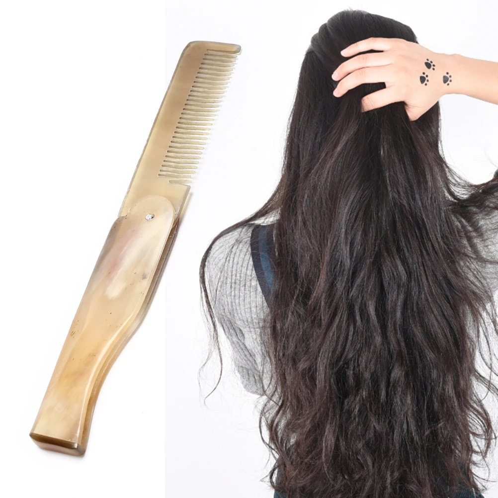 1Pcs Women Ox Horn Fine Tooth Pocket Folding Comb All Hair Types Beard Mustache Top Sale Beautifuil Hot Selling
1Pcs Women Ox Horn Fine Tooth Pocket Folding Comb All Hair Types Beard Mustache Top Sale Beautifuil Hot Selling