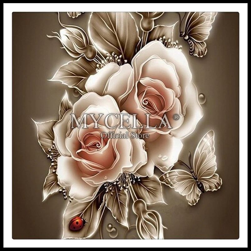 5D DIY Diamond Painting Cross Stitch Diamond Embroidery Rose &Butterfly Diamond Mosaic Full Round Rhinestone Home Decor Crafts
5D DIY Diamond Painting Cross Stitch Diamond Embroidery Rose &Butterfly Diamond Mosaic Full Round Rhinestone Home Decor Crafts