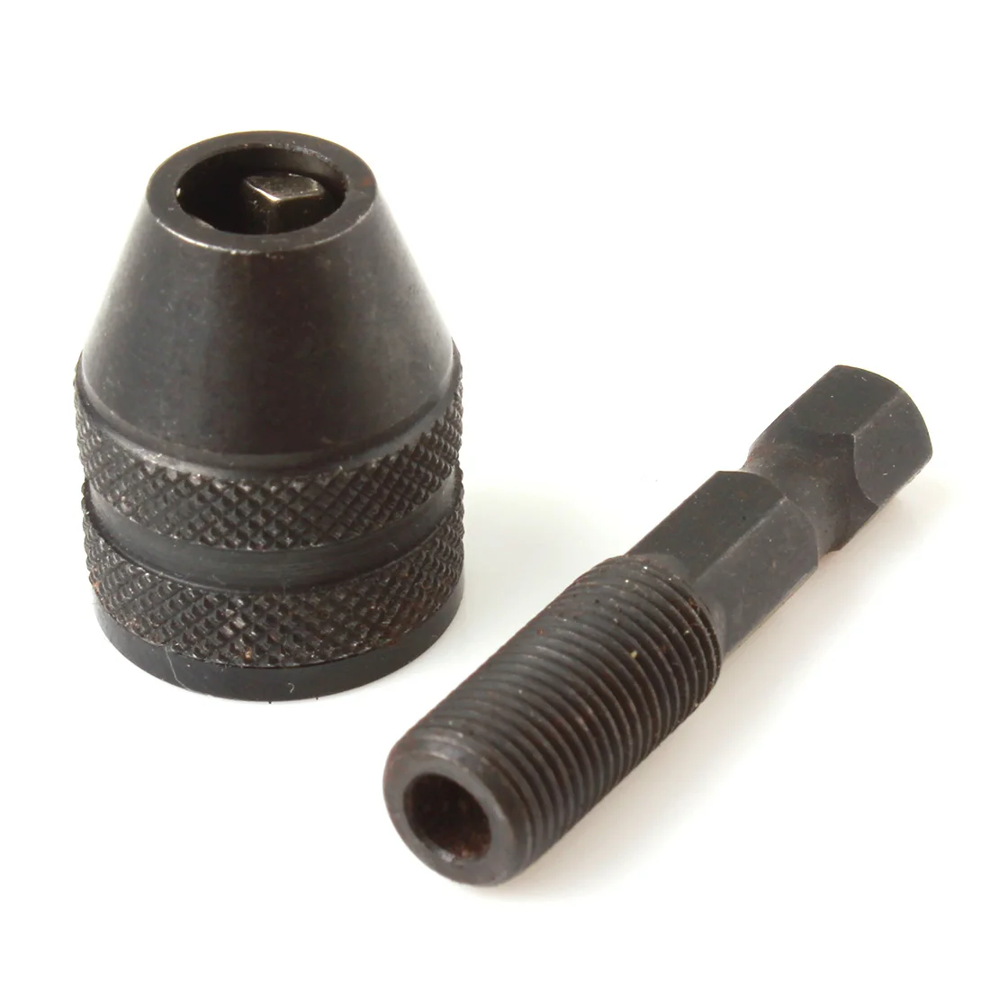 High Quality Alloy Silver / Black Rotary Tool Mini 0.3-4mm Keyless Drill Bit Chuck Adapter Screwdriver Accessories | Инструменты