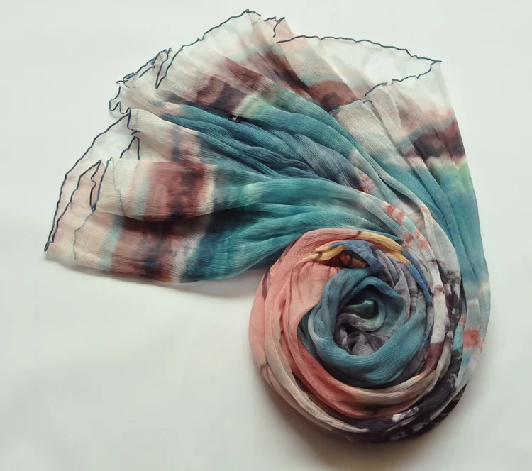 HOT SELLING Miyake Ink painting Chinese style suprint silk pleated quality silk scarf long design sunscreen cape scarf IN STOCK
HOT SELLING Miyake Ink painting Chinese style suprint silk pleated quality silk scarf long design sunscreen cape scarf IN STOCK