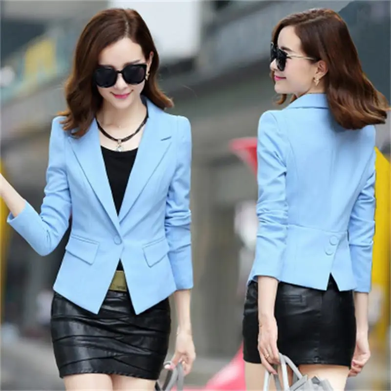 Small suit ladies coat Korean version of the Slim short casual small suit large size fashion temperament women's jacket
Small suit ladies coat Korean version of the Slim short casual small suit large size fashion temperament women's jacket