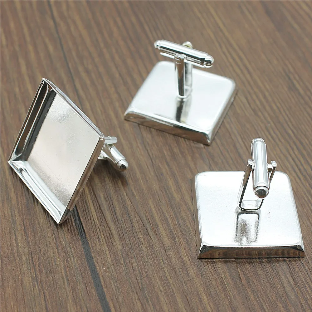 5pcs Fit 25mm 20mm 18mm 16mm Square Glass Cabochons Shiny Silver Color Base Cufflinks Cabochon Base Settings
5pcs Fit 25mm 20mm 18mm 16mm Square Glass Cabochons Shiny Silver Color Base Cufflinks Cabochon Base Settings