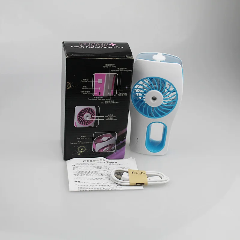 3 Colors Available Handhold Humidifier Fan Cooling Water Sprayer Fan Desktop Ventilator DC5V USB Power 2000mA Battery
3 Colors Available Handhold Humidifier Fan Cooling Water Sprayer Fan Desktop Ventilator DC5V USB Power 2000mA Battery
