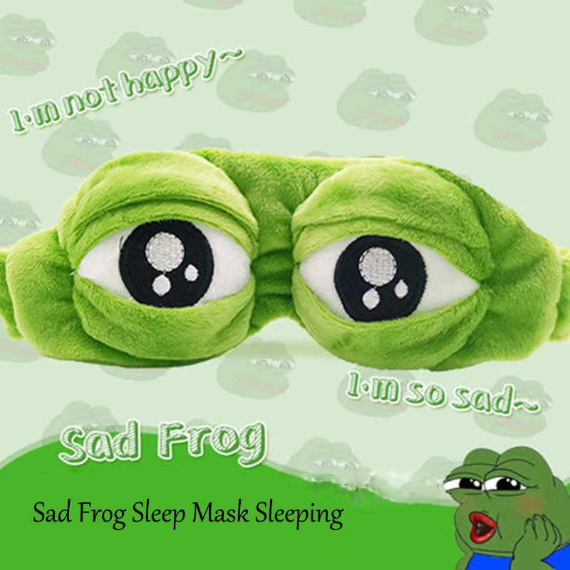 3D Sad Frog Sleep Mask Eyeshade Blinkers Plush Dark Green Animals Case Anime Stuffed Gift for Children Toy
3D Sad Frog Sleep Mask Eyeshade Blinkers Plush Dark Green Animals Case Anime Stuffed Gift for Children Toy
