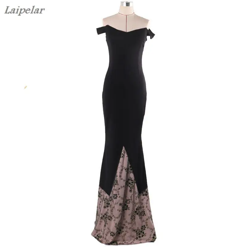 Black Floor-Length Mermaid Party Dress Vintage Off Shoulder Flower Embroidery Patchwork Lace Maxi Dress Vestidos For Women
Black Floor-Length Mermaid Party Dress Vintage Off Shoulder Flower Embroidery Patchwork Lace Maxi Dress Vestidos For Women