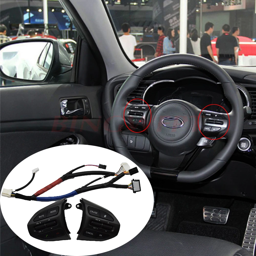 Кнопки на руль для Kia K5, кнопки управления круиз-контролем, кнопки Bluetooth с проводом, Левая Правая сторона, Стайлинг автомобиля
Кнопки на руль для Kia K5, кнопки управления круиз-контролем, кнопки Bluetooth с проводом, Левая Правая сторона, Стайлинг автомобиля