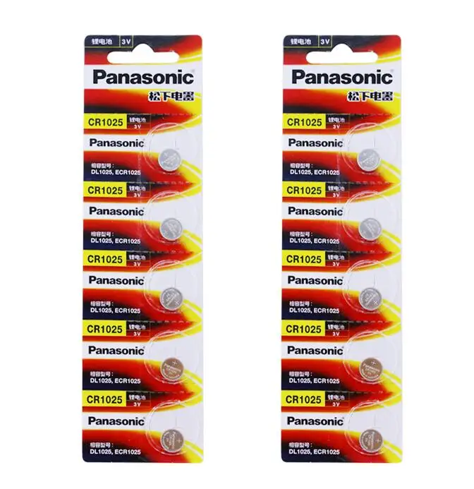 20pcs/lot New Panasonic CR1025 CR 1025 3V Lithium Button Battery Coin Cell Batteries
20pcs/lot New Panasonic CR1025 CR 1025 3V Lithium Button Battery Coin Cell Batteries