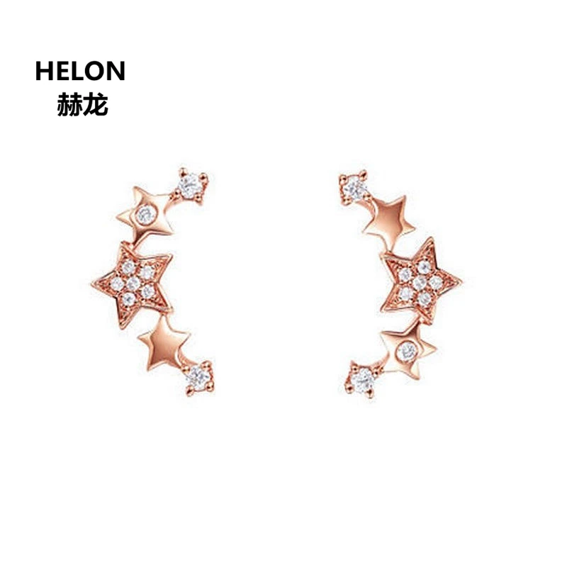 Solid 14k Rose Gold SI/H Natural Diamonds Women Earrings Engagement Wedding Stud Earrings Fine Jewelry Gift
Solid 14k Rose Gold SI/H Natural Diamonds Women Earrings Engagement Wedding Stud Earrings Fine Jewelry Gift