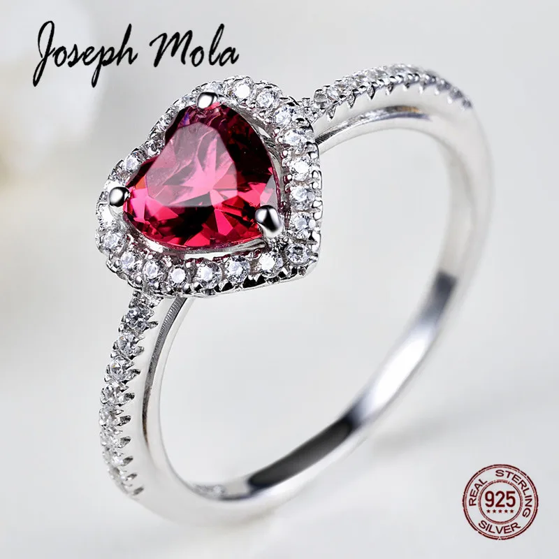 Joseph Mola 925 серебро 1CT моделирование простой рубиновый драгоценный камень кристалл