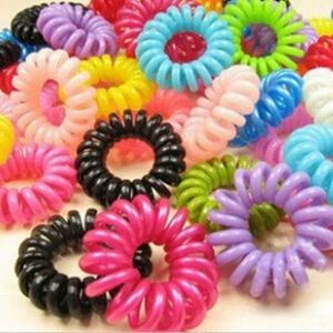 Wholesale Hot Telephone Wire Line Cord Invisi Traceless Hair Ring Gum Colored Elastic Hair Band For Girl Hair Scrunchy Children
Wholesale Hot Telephone Wire Line Cord Invisi Traceless Hair Ring Gum Colored Elastic Hair Band For Girl Hair Scrunchy Children