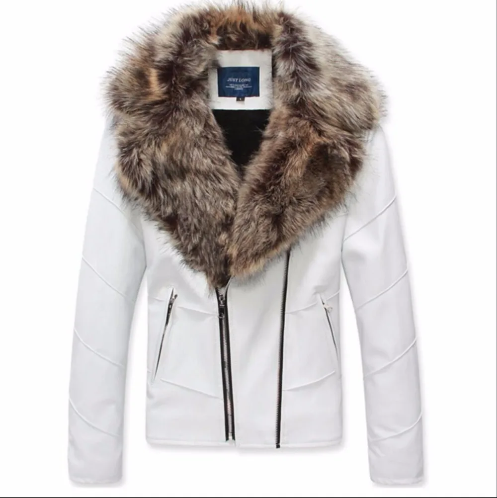 New Fashion Men Brand Fur Coat Biker Jacket Motorcycle Slim Male Double Zipper Leather Jacket with Fur Collar Thicken Jacket
New Fashion Men Brand Fur Coat Biker Jacket Motorcycle Slim Male Double Zipper Leather Jacket with Fur Collar Thicken Jacket