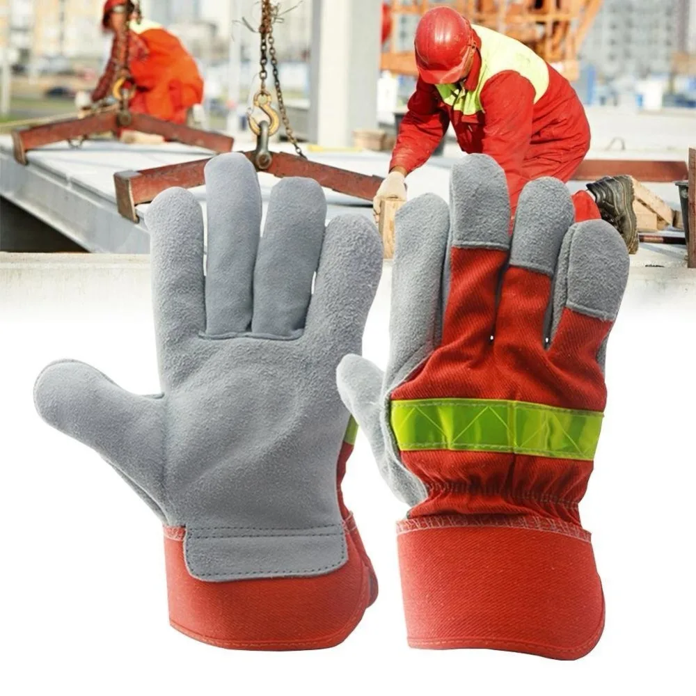 Durable Leather Gloves Anti-fire Equipment Heat Resistant Protective Gloves With Reflective Strap Safety Garden Working Gloves
Durable Leather Gloves Anti-fire Equipment Heat Resistant Protective Gloves With Reflective Strap Safety Garden Working Gloves