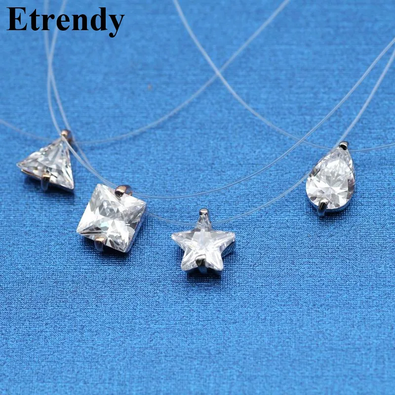 Invisible Transparent Zircon Choker Necklace Women Fashion Jewelry 2019 Cute Gift Star Triangle Water Drop Design Summer Holiday
Invisible Transparent Zircon Choker Necklace Women Fashion Jewelry 2019 Cute Gift Star Triangle Water Drop Design Summer Holiday