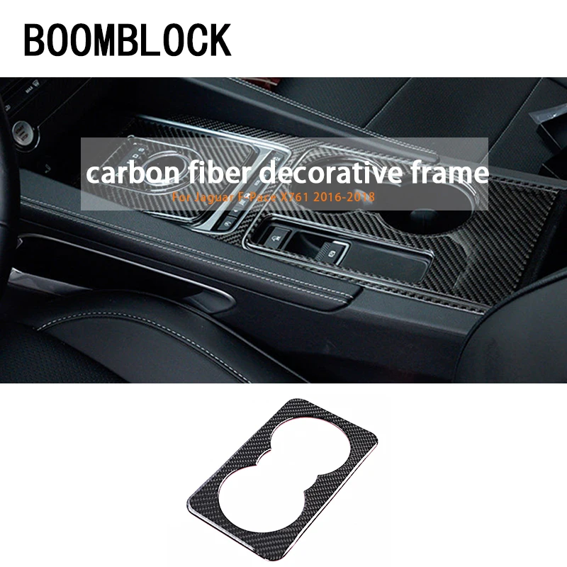 1pcs Auto Carbon Fiber Rear Water Cup Frame Interior Sticker For Jaguar F-Pace f pace X761 2016-2018 Car Styling Accessories
1pcs Auto Carbon Fiber Rear Water Cup Frame Interior Sticker For Jaguar F-Pace f pace X761 2016-2018 Car Styling Accessories