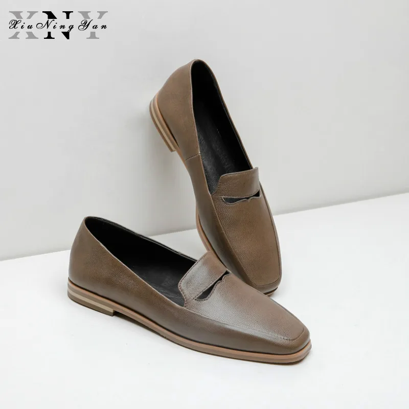 2019 Fashion Women's Flat Shoes 100% Genuine Leather Woman Shoes Flats Casual Loafers Soft Slip on Moccasins Lady Driving Shoes
2019 Fashion Women's Flat Shoes 100% Genuine Leather Woman Shoes Flats Casual Loafers Soft Slip on Moccasins Lady Driving Shoes