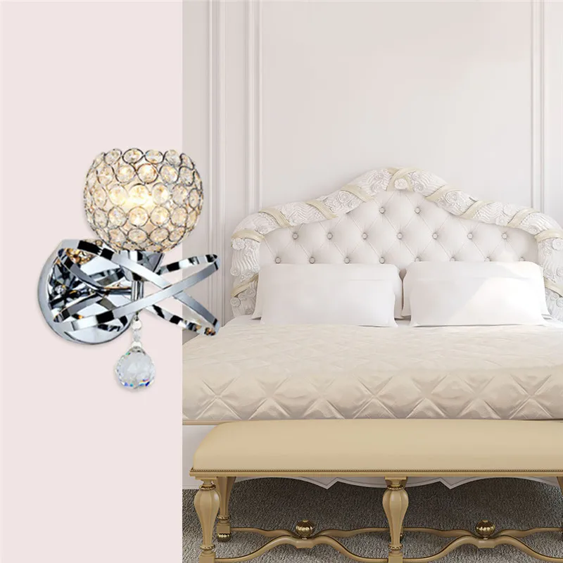 LAIDEYI 90V-260V Modern Style Crystal Sconce Led Wall Lamp E27 Base Crystal Wall Light for Corridor Stair Dining Hall Bedroom
LAIDEYI 90V-260V Modern Style Crystal Sconce Led Wall Lamp E27 Base Crystal Wall Light for Corridor Stair Dining Hall Bedroom