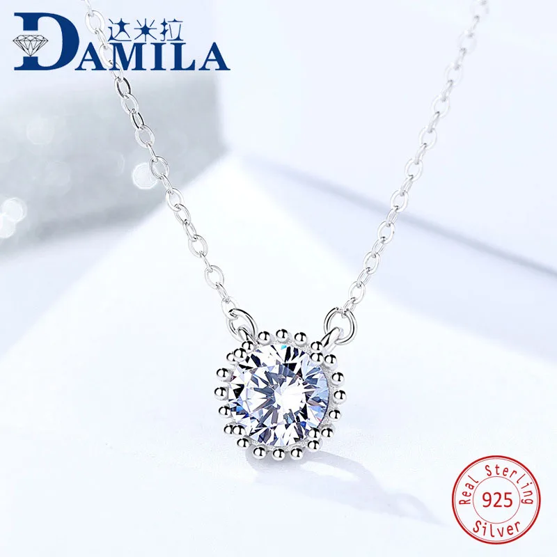 Fashion round crystal 925 Sterling Silver pendant necklace For Women cubic zirconia Pendants with S925 silver necklace jewelry
Fashion round crystal 925 Sterling Silver pendant necklace For Women cubic zirconia Pendants with S925 silver necklace jewelry