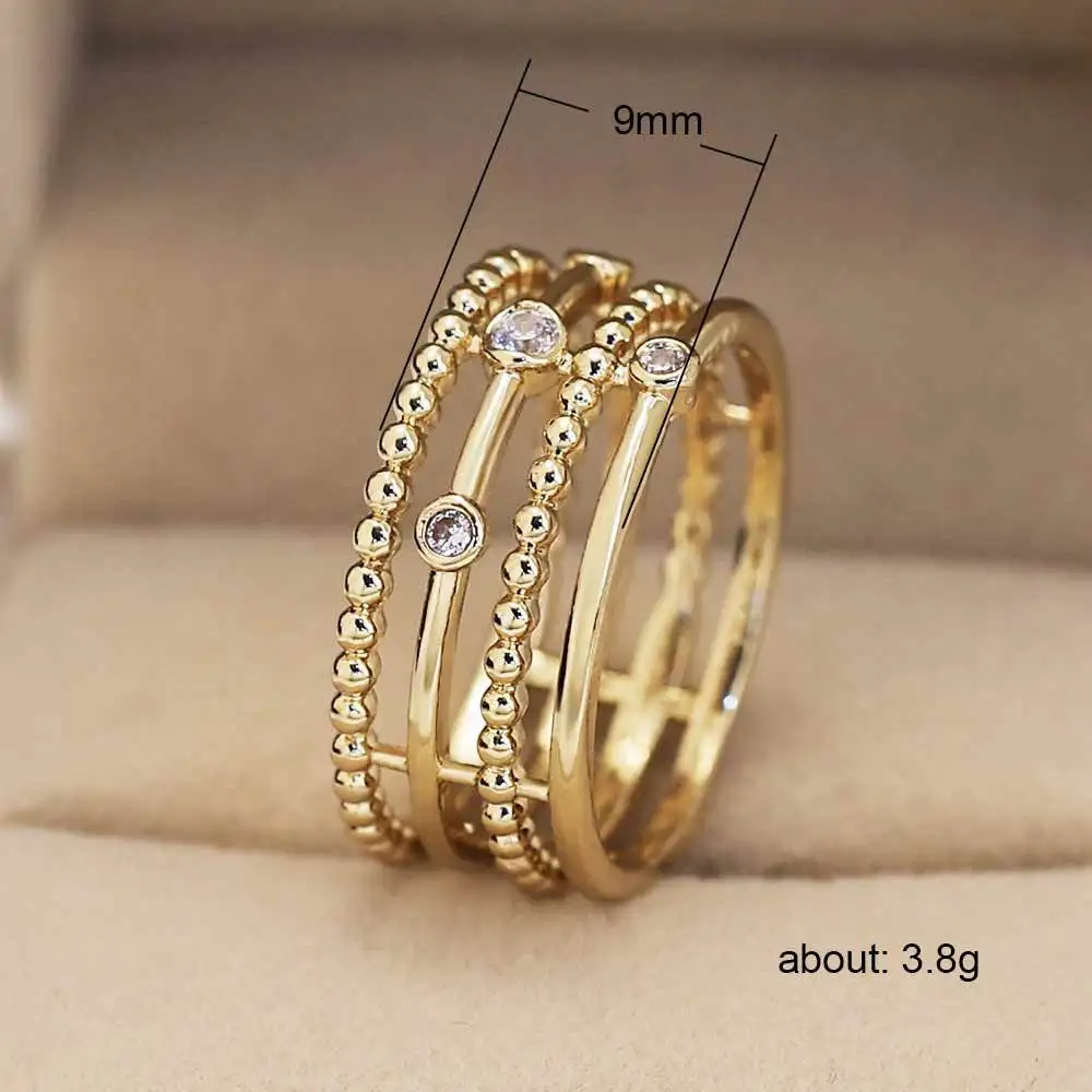 Huitan Charms Simple Women Ring With Bead Shaped Daily Wearable Accessory Ring For Office Lady Luxury Gold Color CZ Setting
Huitan Charms Simple Women Ring With Bead Shaped Daily Wearable Accessory Ring For Office Lady Luxury Gold Color CZ Setting